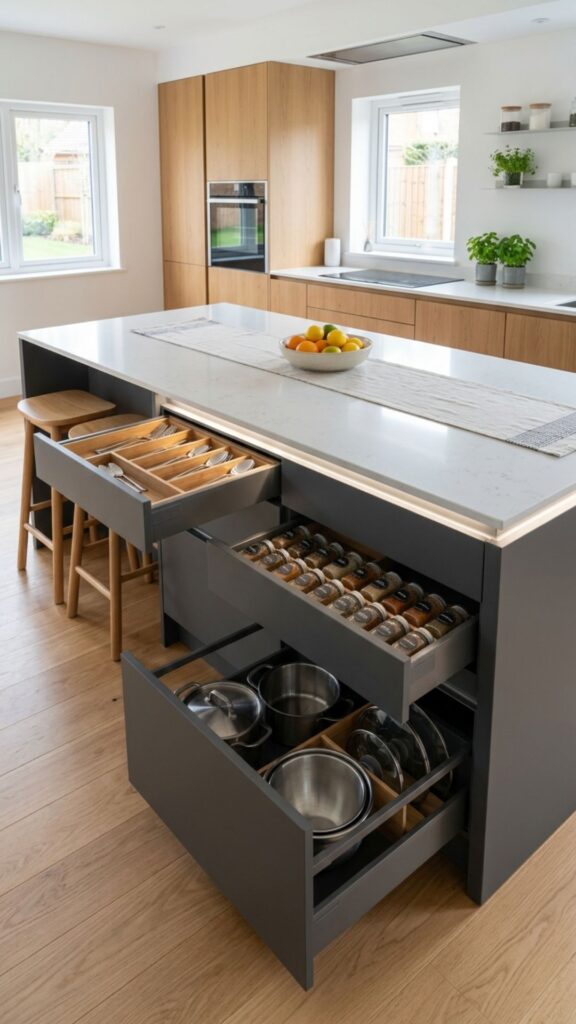 14. Add Hidden Storage to Reduce Clutter