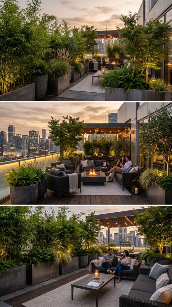 14. Bring in Bold Planters and Trees