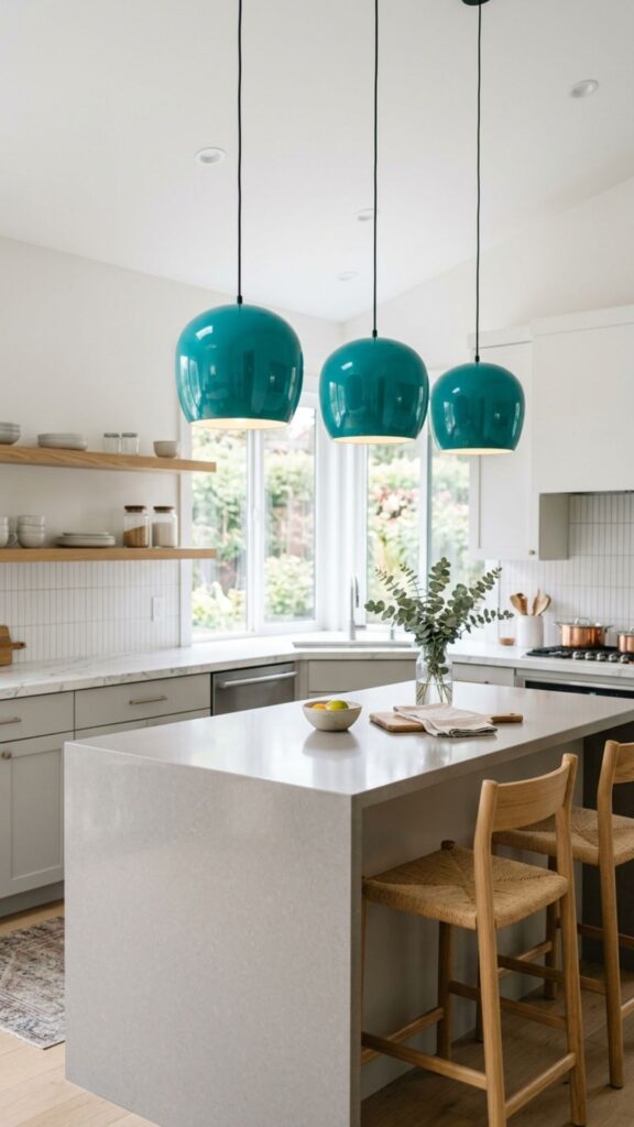 14. Colorful Statement Pendants