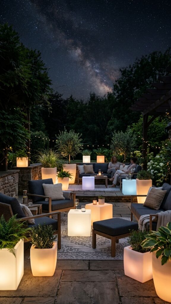 14. Create a Glow With Backlit Furniture