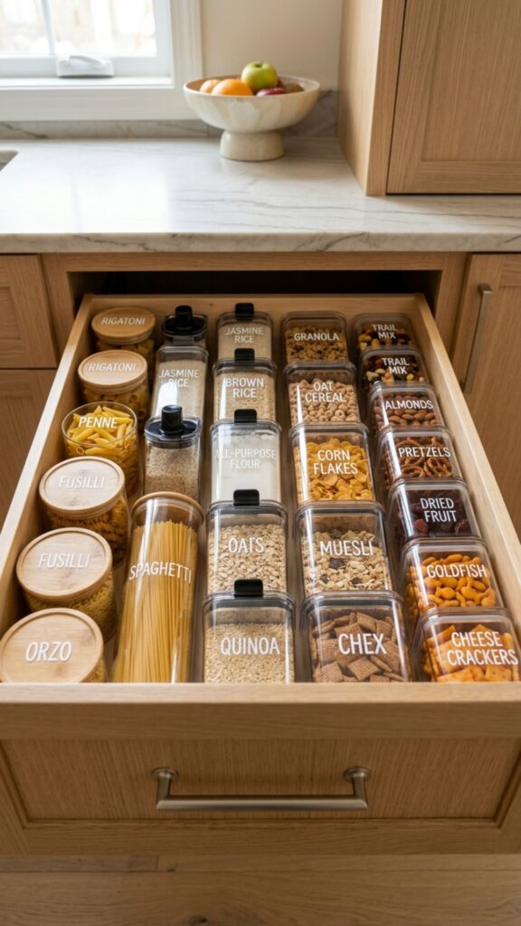 14. Deep Pantry Drawer for Dry Goods