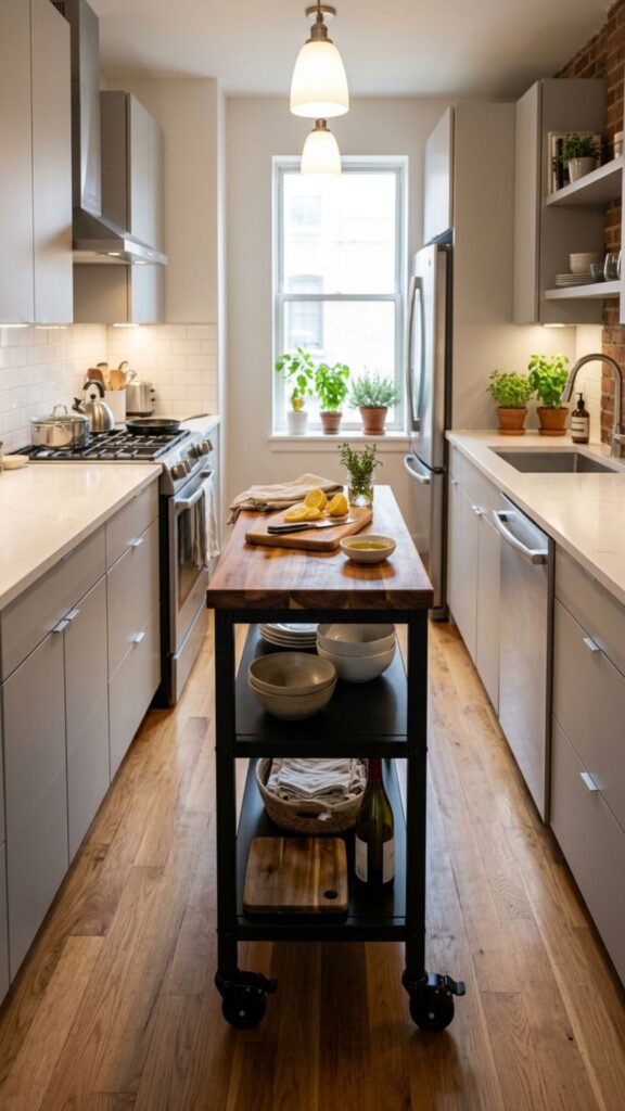14. Fit a Slim Island for Compact Kitchens