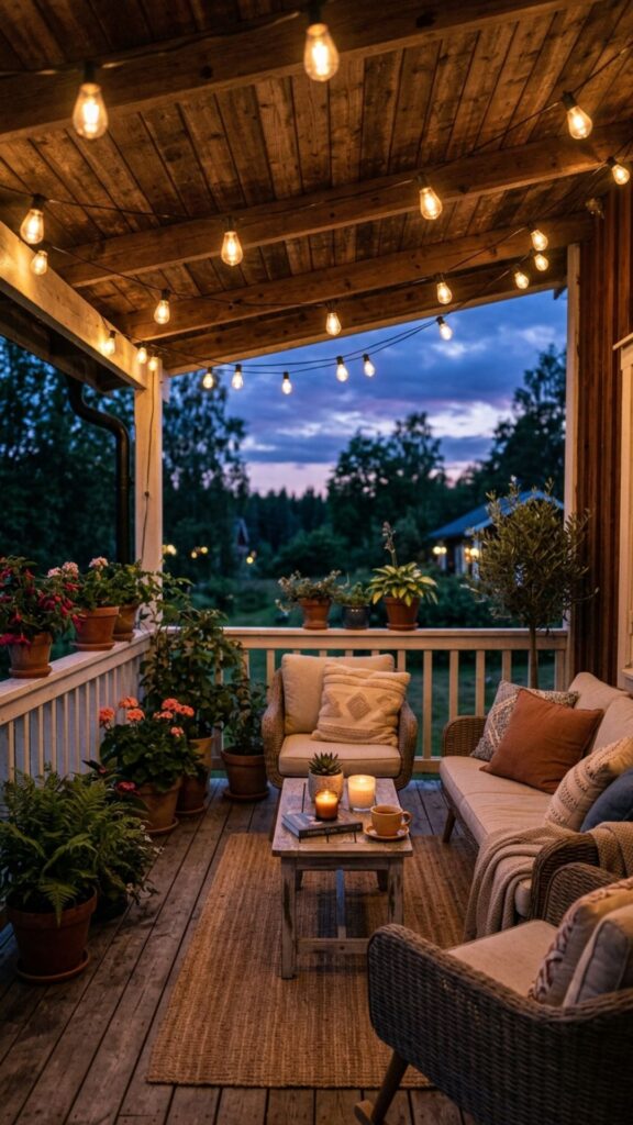 14. Hang String Lights Overhead