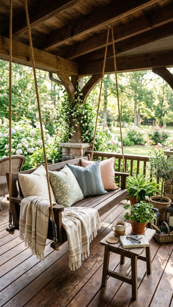 14. Hang a Reading Swing on the Porch