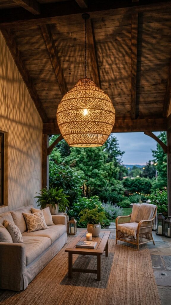 14. Hang a Statement Ceiling Fixture