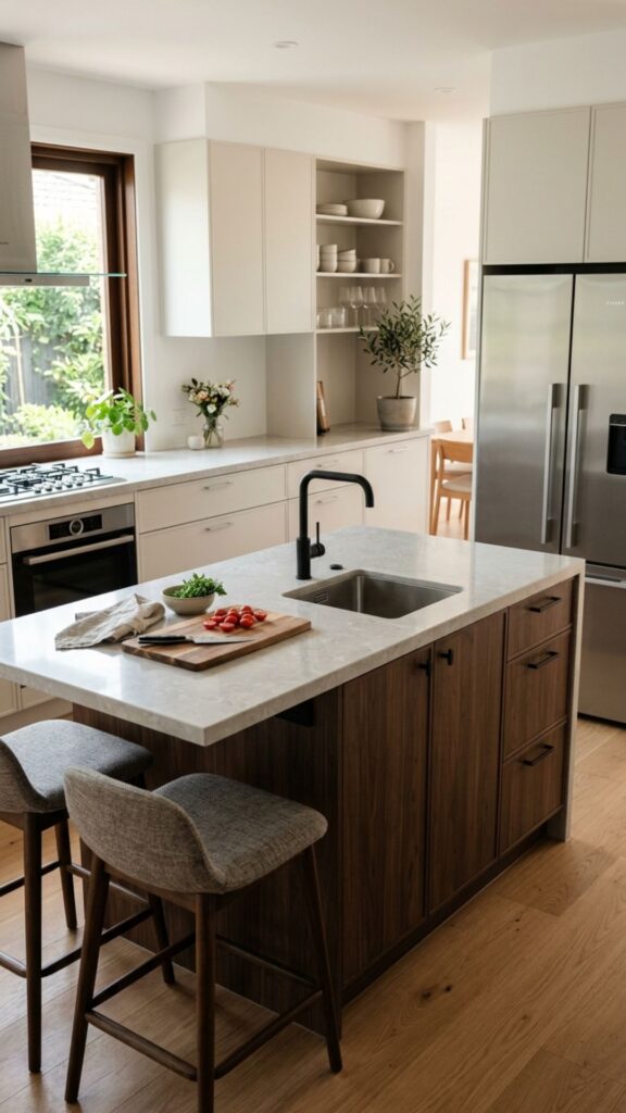 14. Install a Compact Island With a Sink