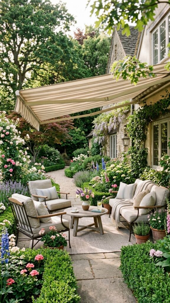 14. Install a Retractable Awning for Flexible Shade