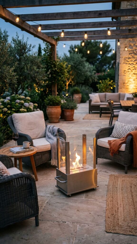 14. Portable Fireplace for Flexibility