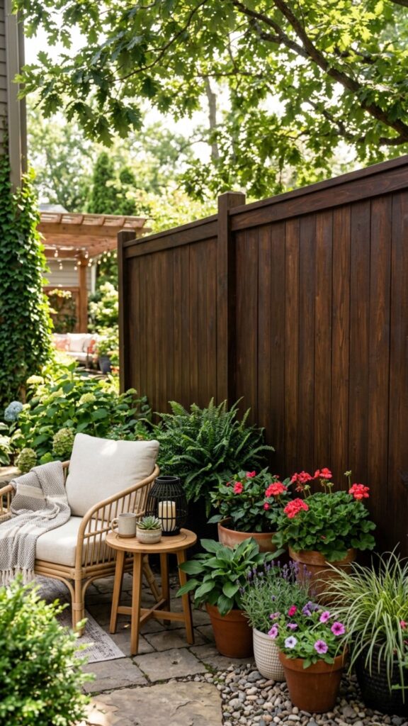 14. Refresh Your Fence With Paint or Stain