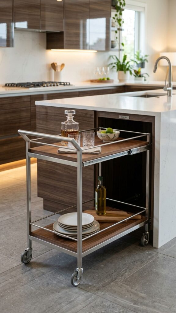 14. Rolling Cart Cabinet