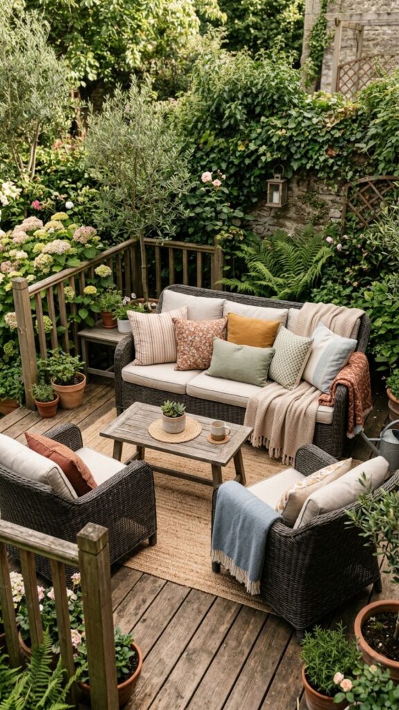 14. Style with Throw Pillows and Blankets