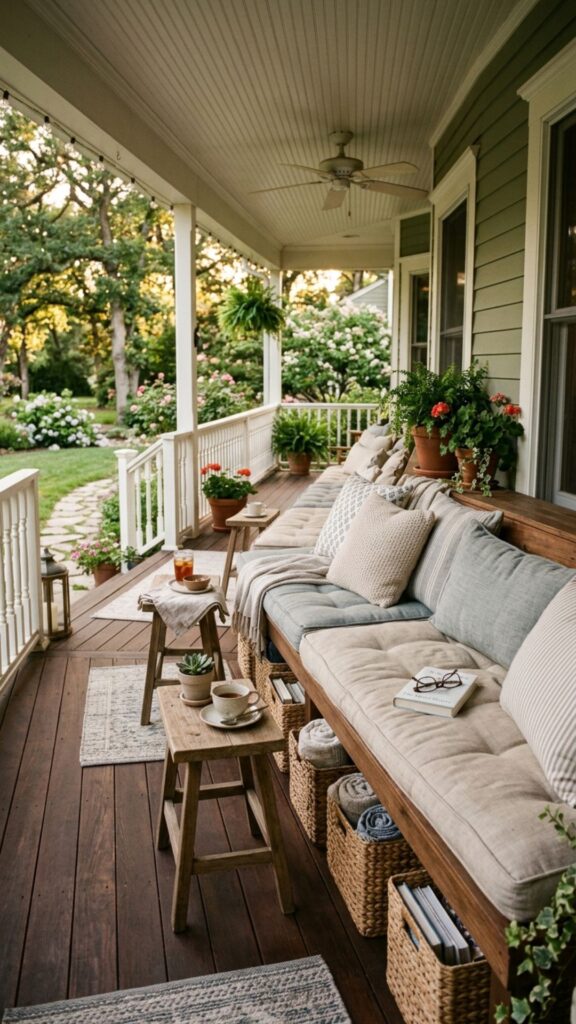 14. The Wraparound Porch Bench Run