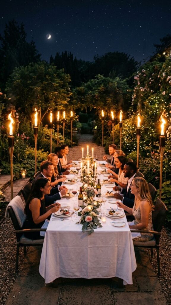 14. Torch Lighting Around the Perimeter