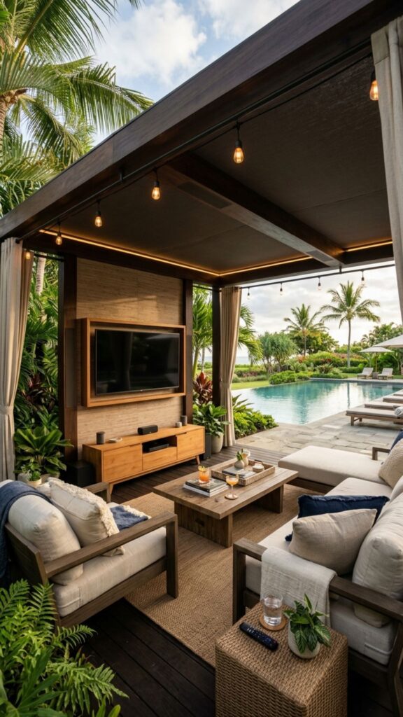 15. Add a TV or Sound System