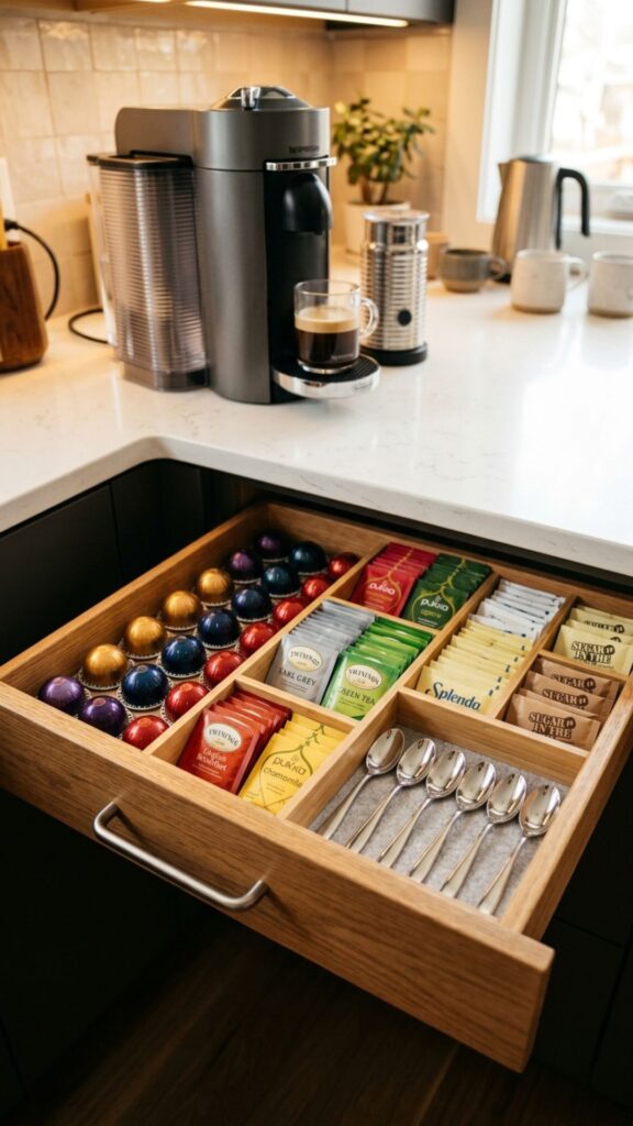 15. Coffee and Tea Station Drawer