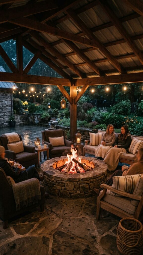 15. Covered Fire Pit Area