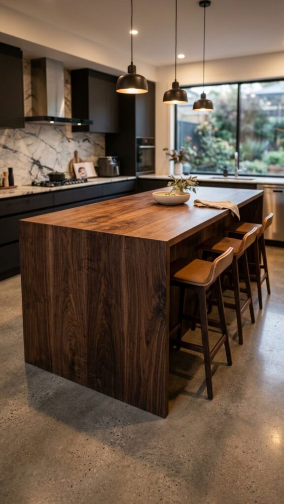 15. Dark Island With Waterfall Wood Sides