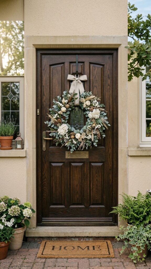 15. Hang a Seasonal Wreath