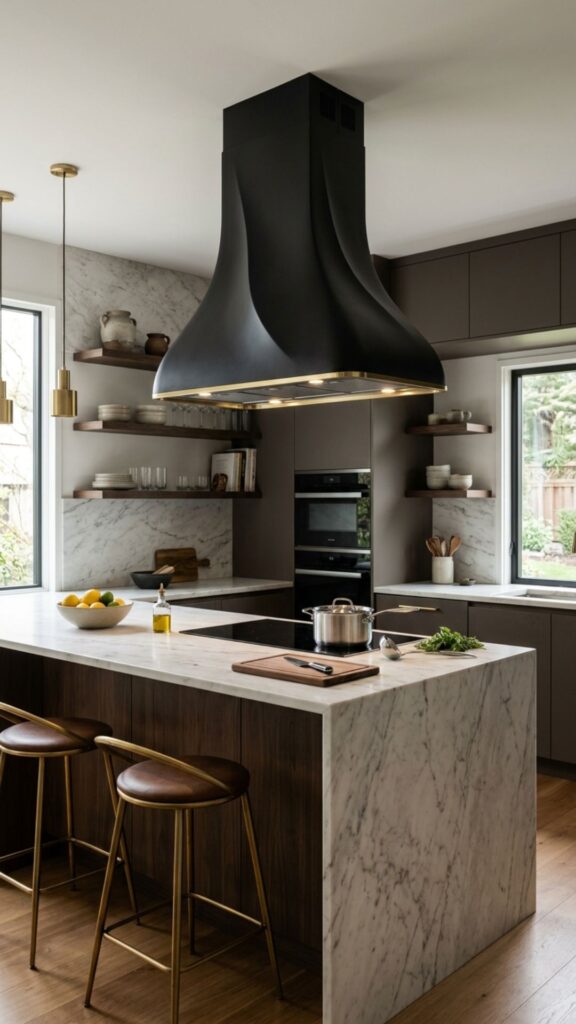 15. Hang a Statement Range Hood Nearby
