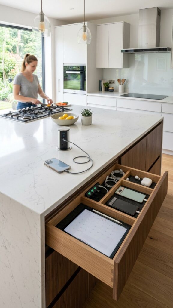 15. Island with Integrated Charging Station