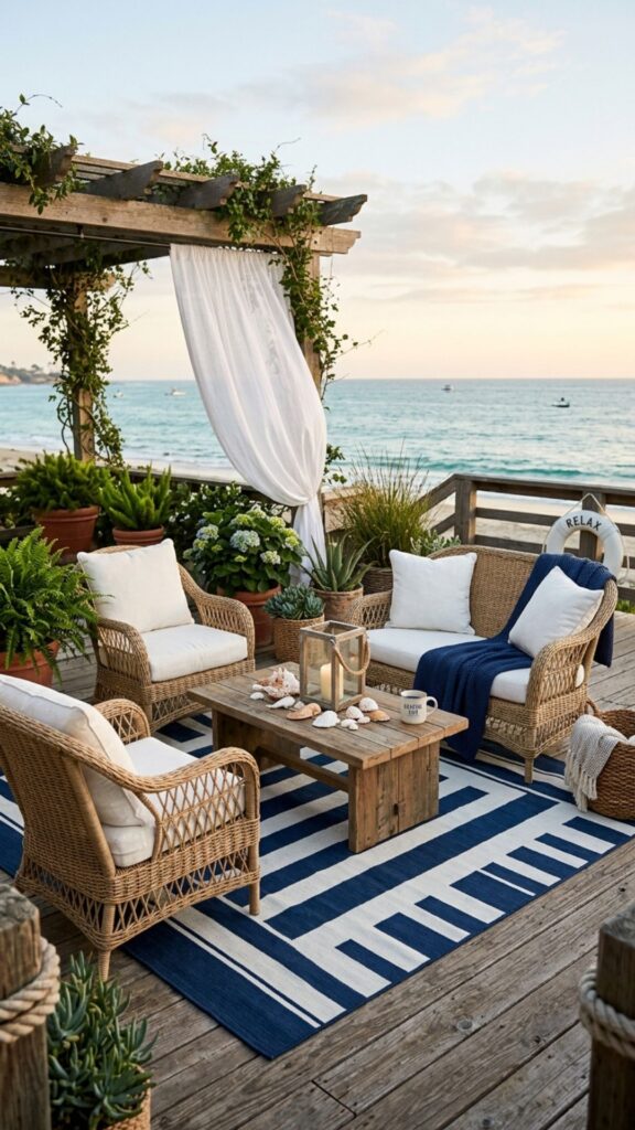 15. Lay Down an Outdoor Rug