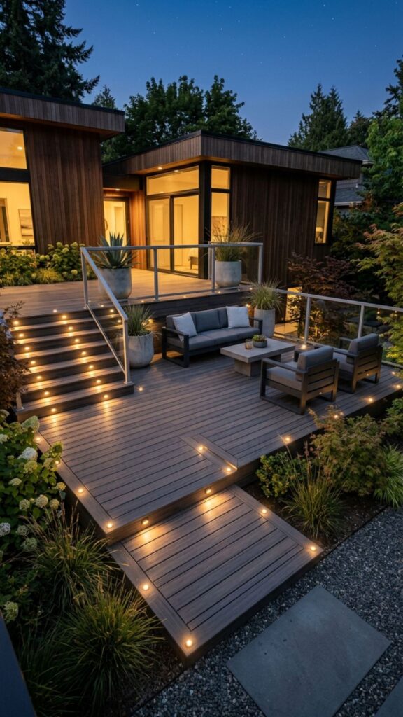15. Recessed Deck Lighting