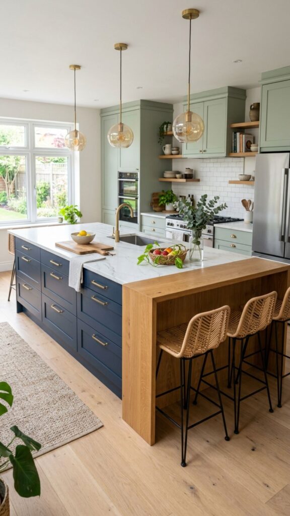 15. Try a Two-Tone Island Base