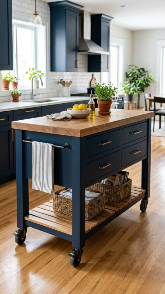 15. Two-Toned Island for a Custom Look