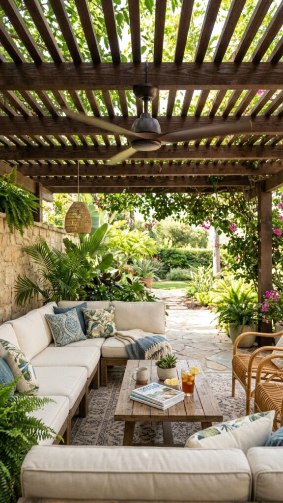16. Add a Ceiling Fan to Covered Areas