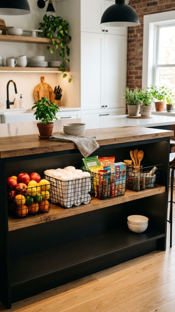 16. Caged Metal Storage Baskets