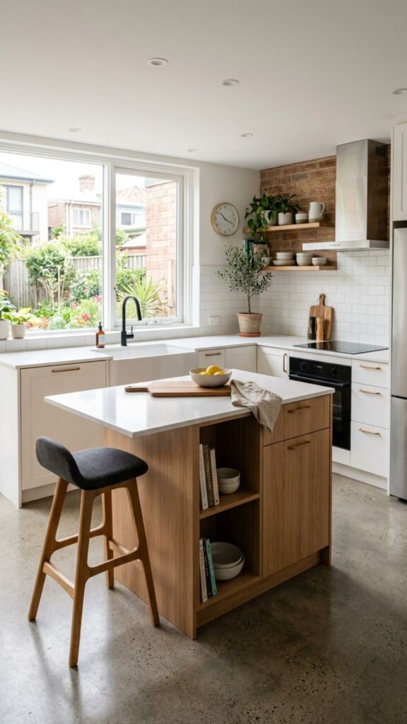 16. Choose a Compact L-Shape for Small Kitchens