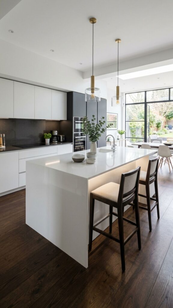 16. Glossy Lacquered White Island