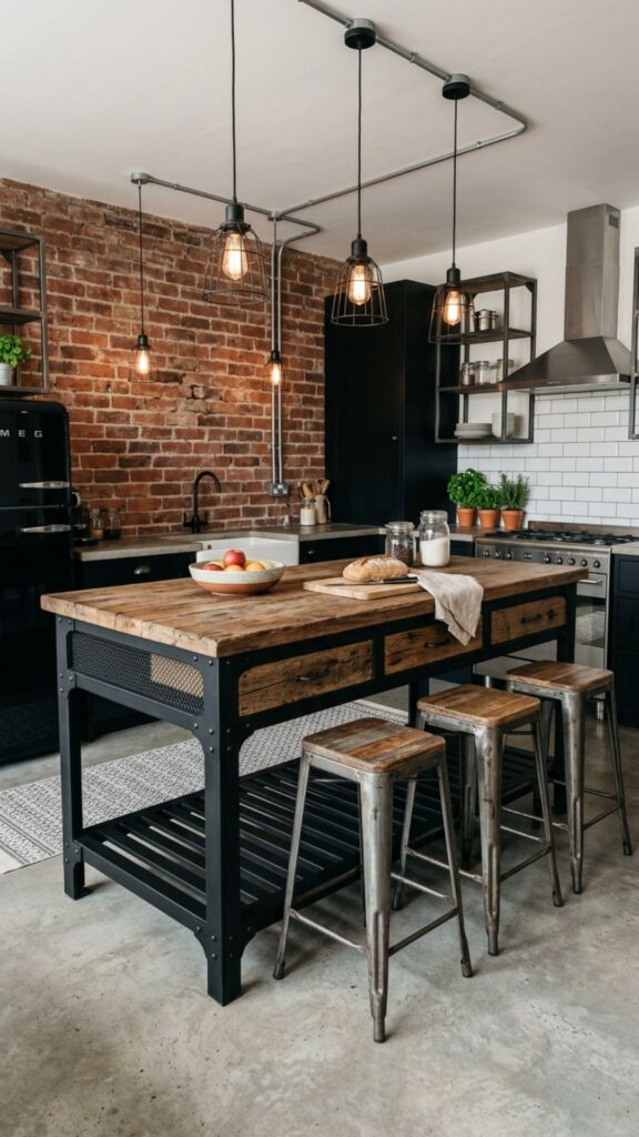 16. Go Industrial with Metal Accents