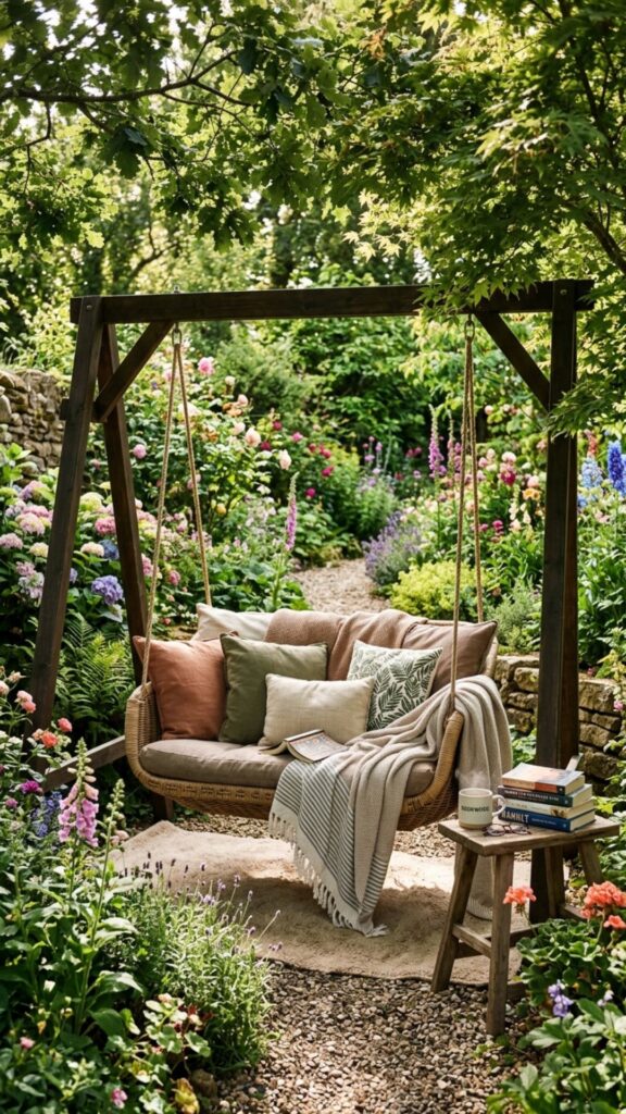 16. Hang a Freestanding Hammock or Swing Chair