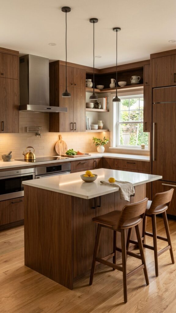 16. Match the Island to Your Cabinets for Cohesion