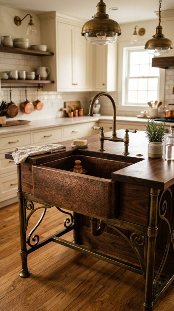 16. Mix in Antique Brass or Copper Accents