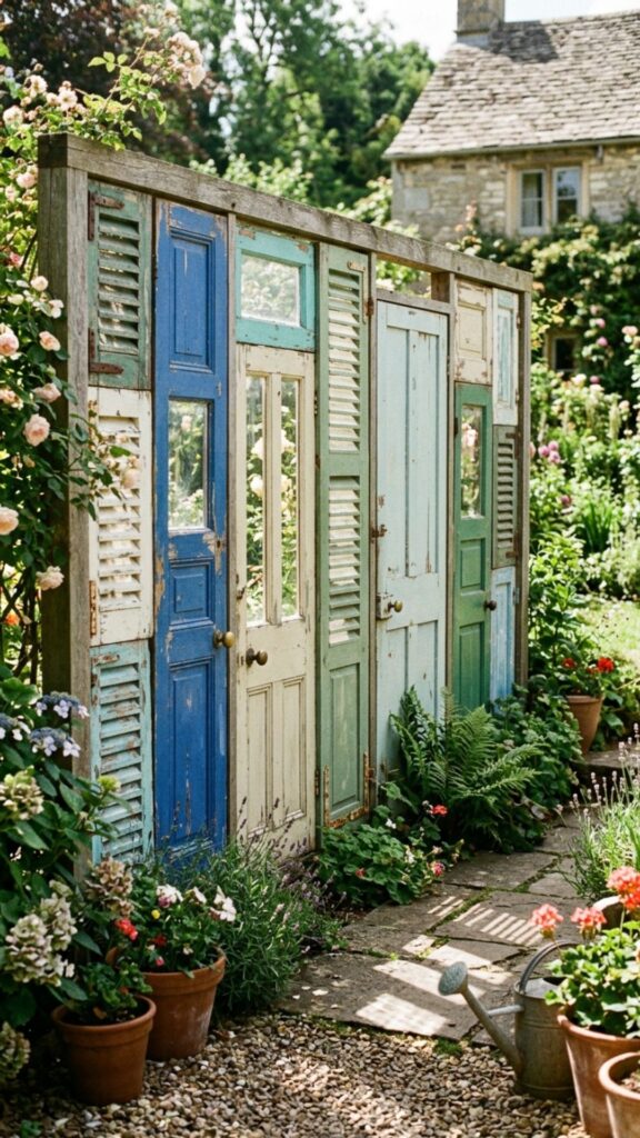 16. Repurposed Old Doors or Shutters