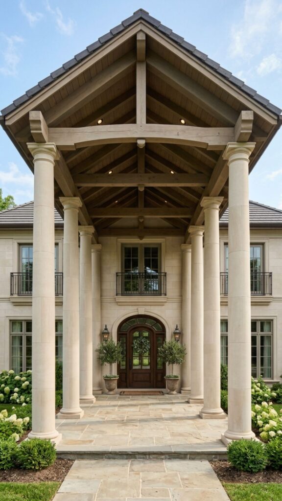 16. Symmetrical Porch Columns