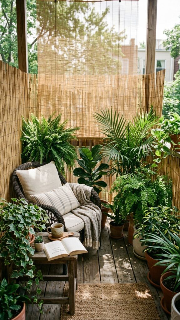 16. Use Privacy Screens or Tall Plants