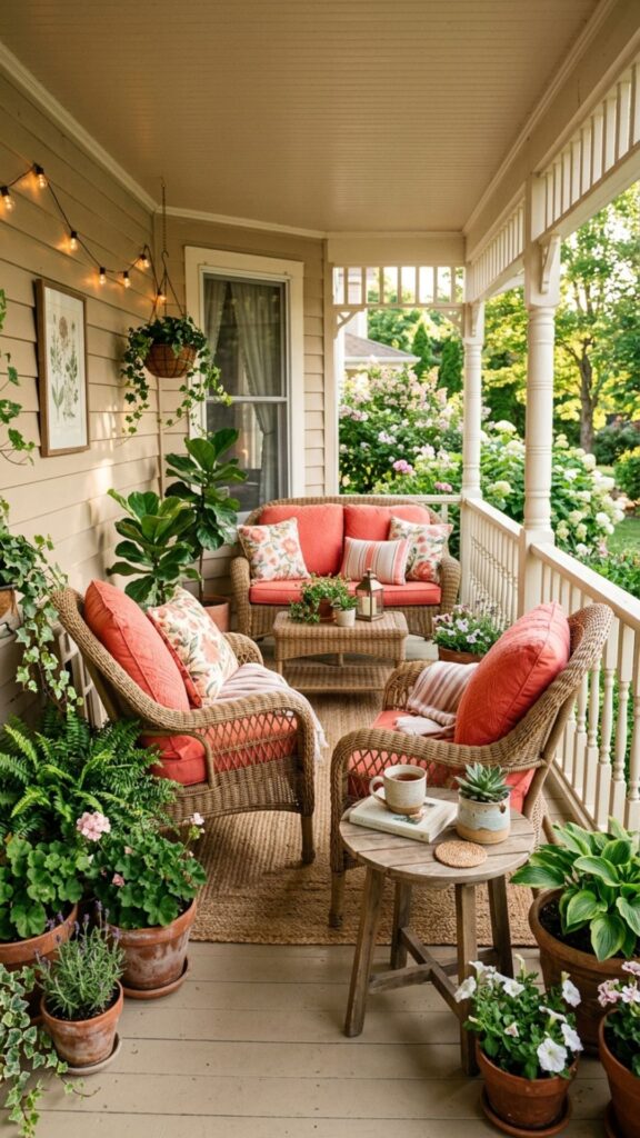 17. Add a Pop of Coral or Terracotta