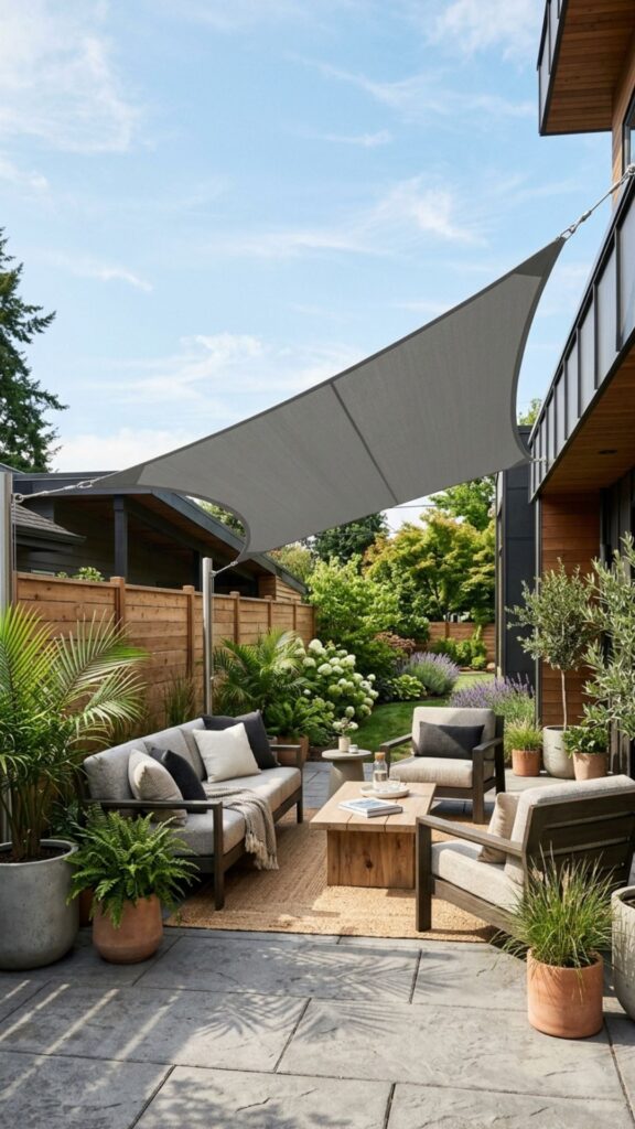 17. Add an Outdoor Shade Sail