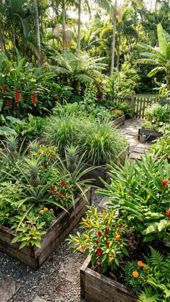 17. Build Raised Garden Beds for Tropical Edibles