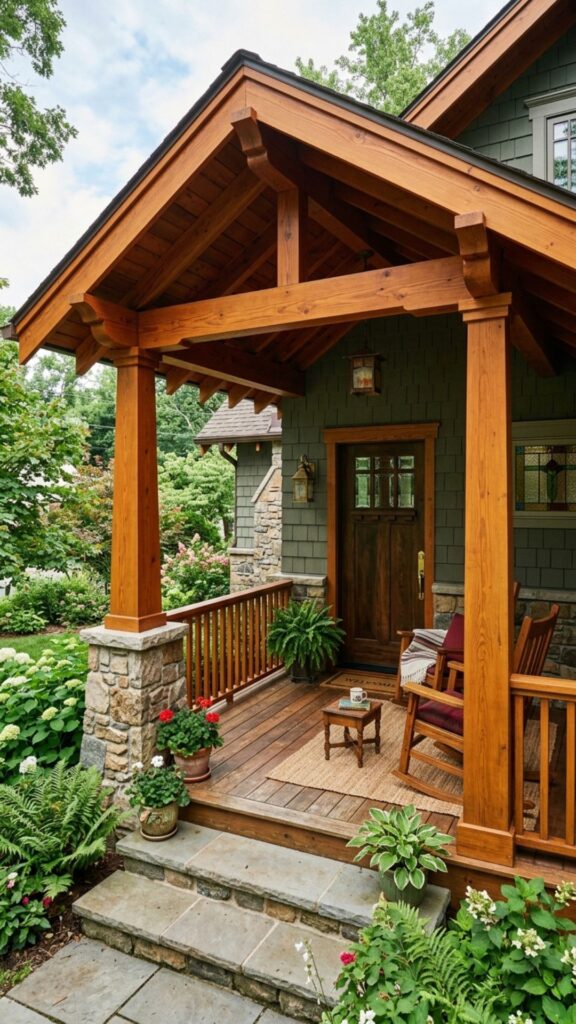 17. Create a Craftsman-Style Porch