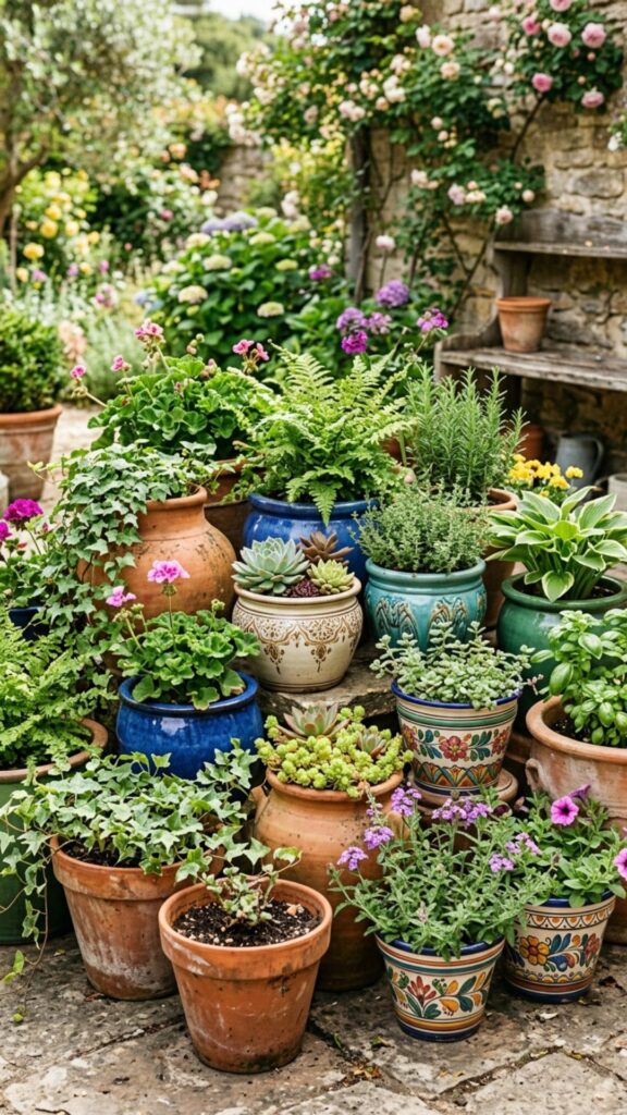 17. Display Terracotta and Ceramic Pots