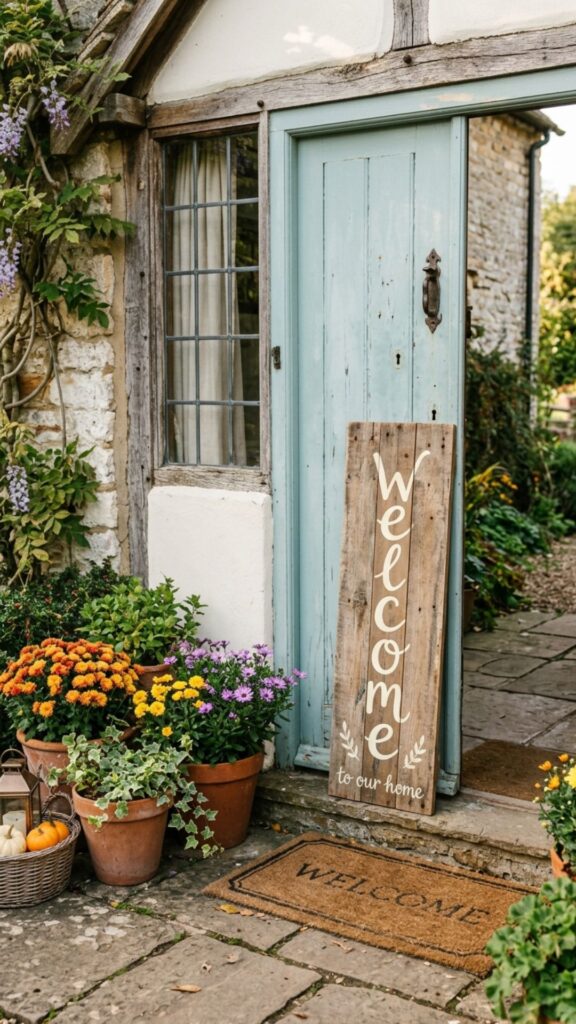 17. Feature a Welcome Sign