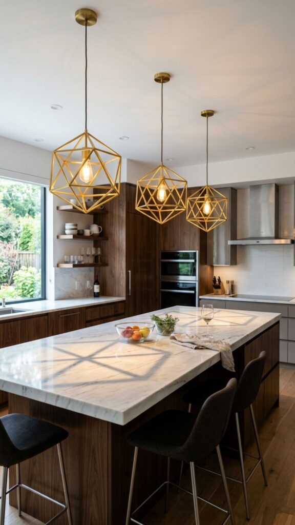 17. Geometric Cage Pendants