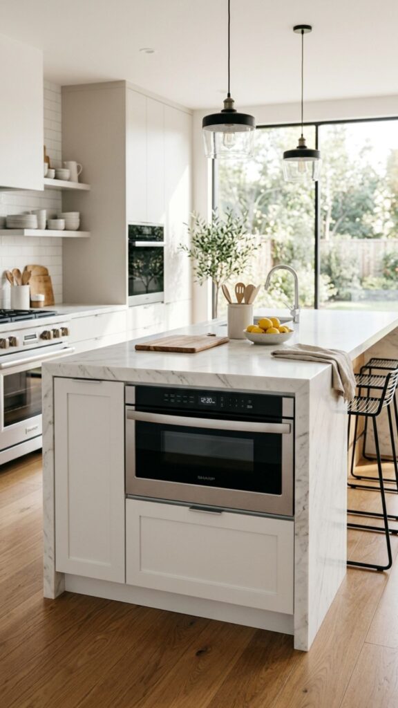 17. Incorporate a Microwave Drawer