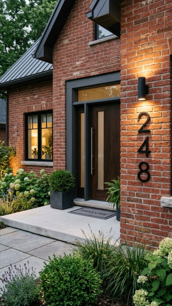 17. Install Decorative House Numbers