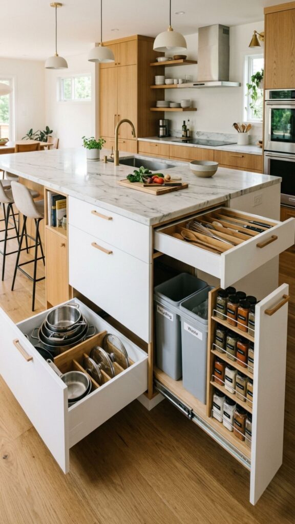 17. Install Extra Storage Inside the Island