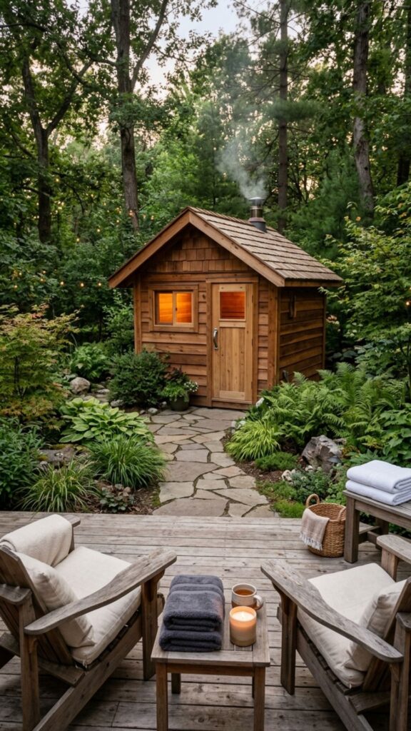 17. Install a Backyard Sauna